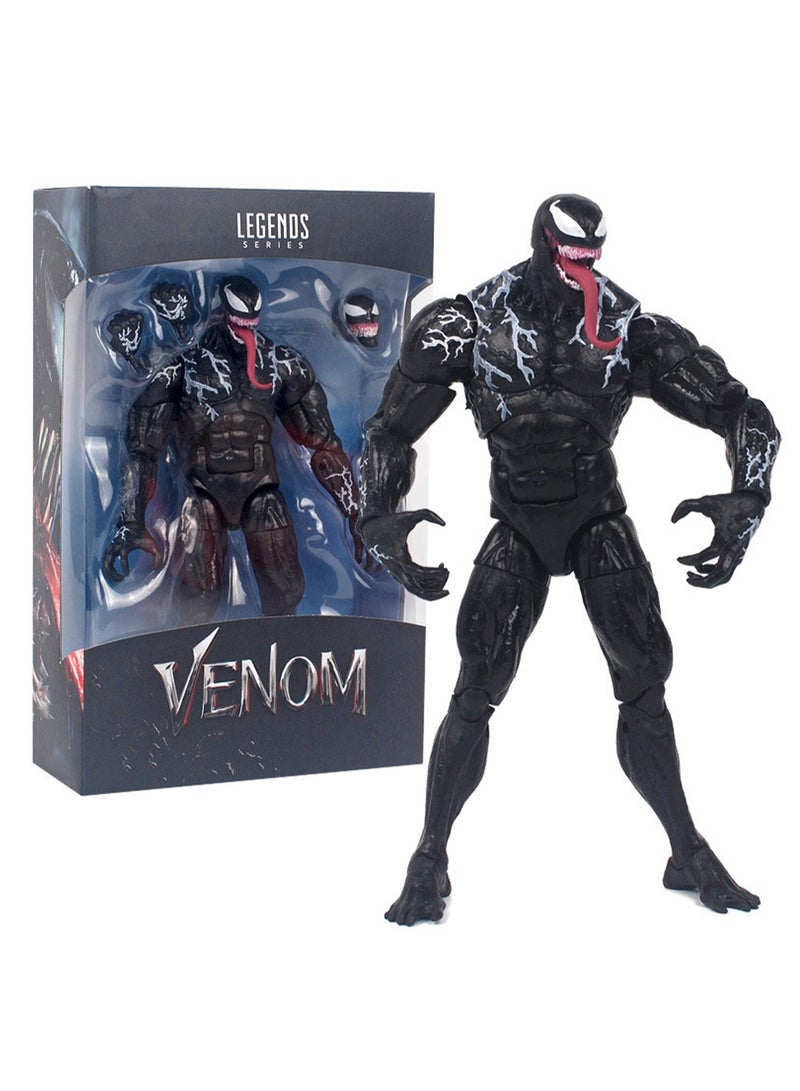 Compatible with Marvel Legend Venom Action Figures - Venom Action Figure (Fighting Venom) - Image 1