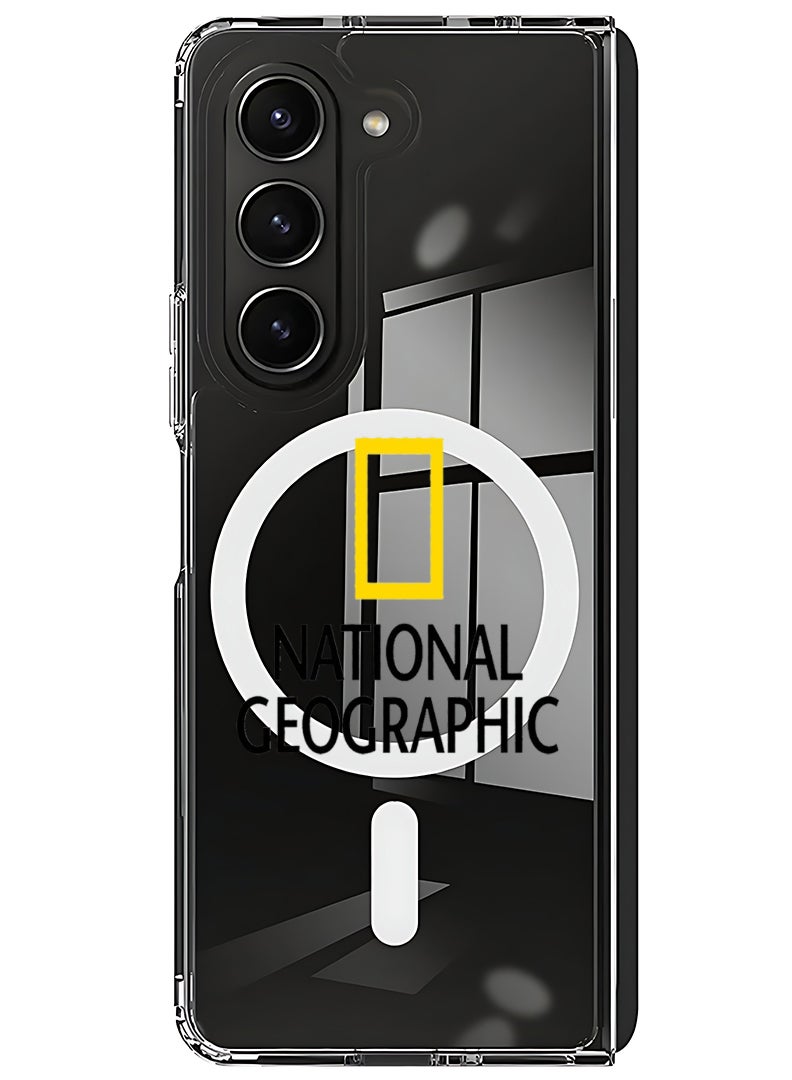 Theodor Magnetic Case for Samsung Galaxy Z Fold 5 Compatible with MagSafe Wireless Charging, Shockproof Phone Bumper Cover National Geography - Image 1