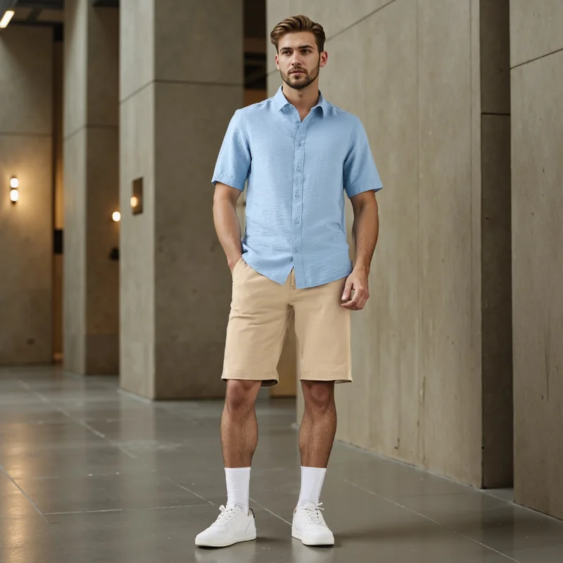 Splash FAV Regular Fit Crinkle Textured Collared Shirt