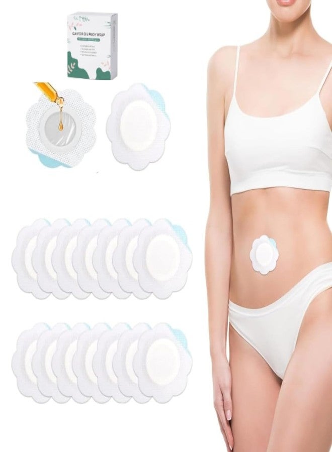 Patcheal 10 pcs Castor Oil Pack for Navel Belly Button Tummy Castor Cover for Dress Self Adhesive Leak-Proof - Image 1