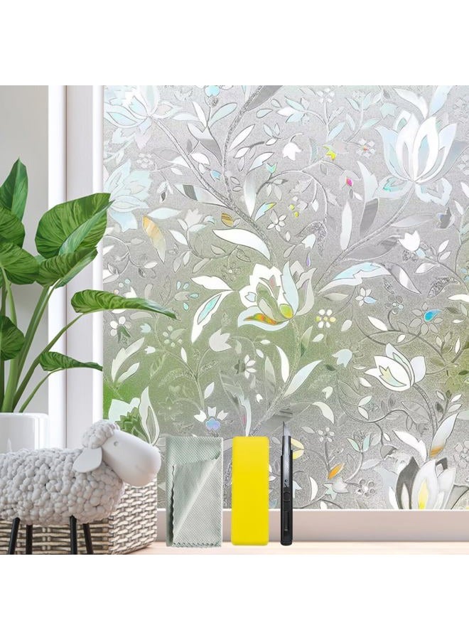 Bloss Window Film Decorative Window Films Window Clings Window Shades Window Decals Window Tint Privacy Windows Film, 45cm by 200cm - Image 1