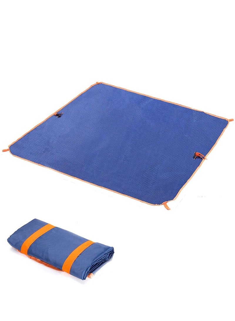 سجادة للرحلات قابلة للطي في الهواء الطلق حقيبة سفر مقاومة للماء وسجادة للرحلات وبطانية الشاطئ متعددة الوظائف قابلة للطي وخفيفة الوزن حقيبة بطانية للرحلات والتخييم - Image 4