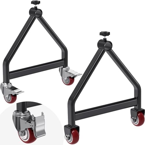 Insaga Wire Spool Rack Portable Cable Caddy with Wheels, Wire Spool Holder, Wire Spool Caddy, Wire Dispenser, Wire Reel Caddy up to 28'' diameter and holds up to 220lbs Capacity - Image 1