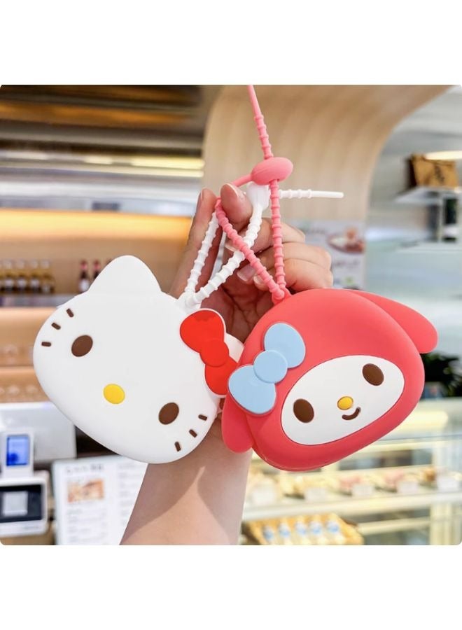Sanrio Hello Kitty Cute Purse Keychain-Soft Silicone - Image 3