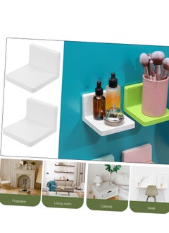 Mordely Multifunction Wall Mounted Storage Rack Adhesive Soap Sponge Holder Kitchen Bathroom Shelves No-drill Hole For Key  - Image 4