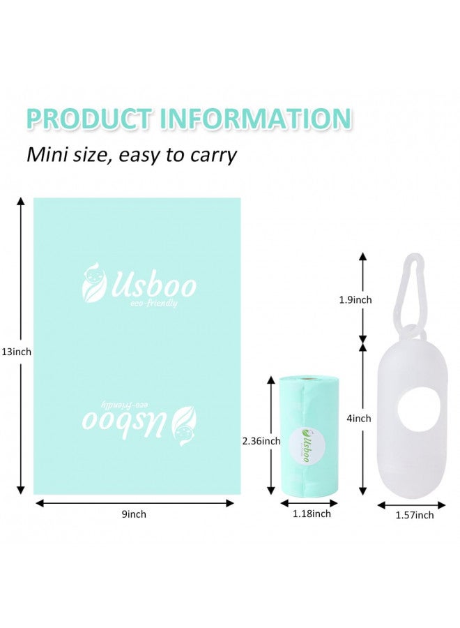 USBOO Diaper Bags Disposable for Baby, 20 Refill Rolls/300 Bags Waste Bags with Dispenser, Convenient and Quick Diaper Disposal, Rainbow - Image 3