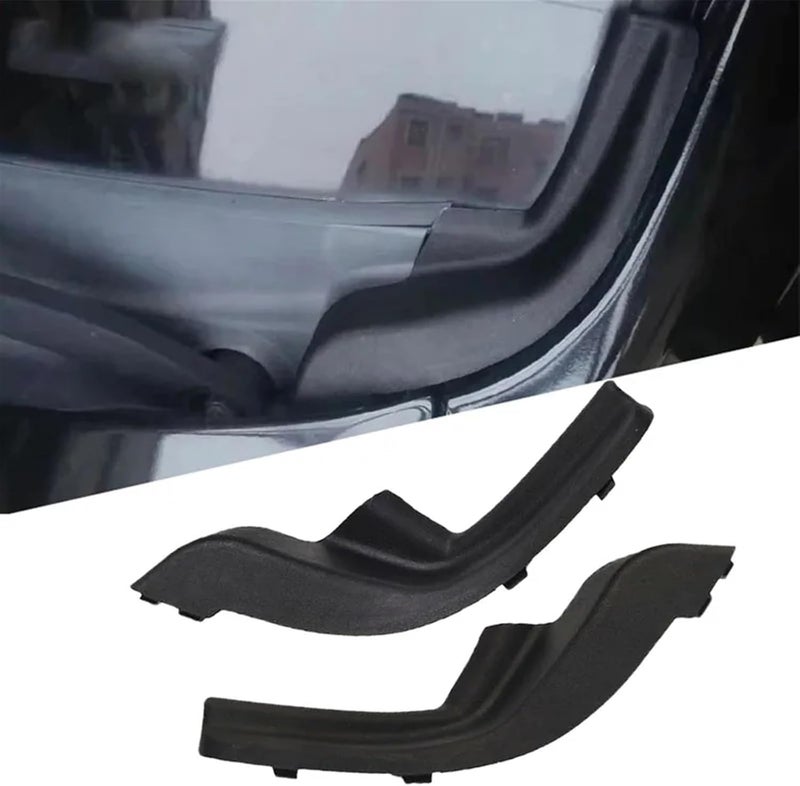 DEMULAX Car Front Windshield Wiper Side Cowl Extension Covers - Image 1