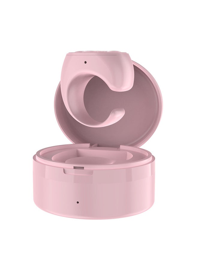 Mobile Phone Bluetooth Remote Control With Charging Bin Camera Controller Self-timer Artifact Tremolo Ring Ring Remote Control-Color:Yuntian Girl Powder Belt Charging Warehouse  - Image 1