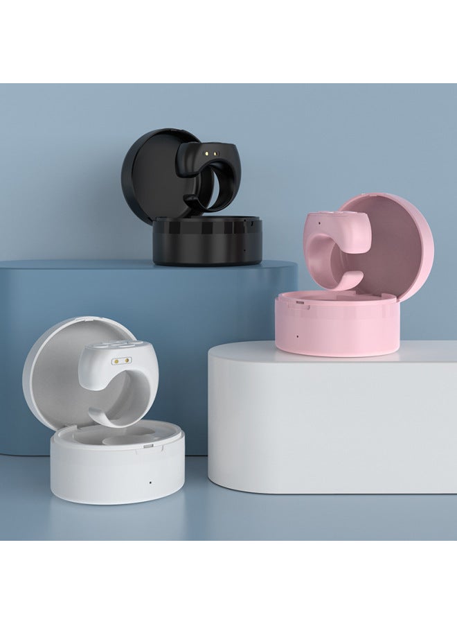 Mobile Phone Bluetooth Remote Control With Charging Bin Camera Controller Self-timer Artifact Tremolo Ring Ring Remote Control-Color:Yuntian Girl Powder Belt Charging Warehouse  - Image 5