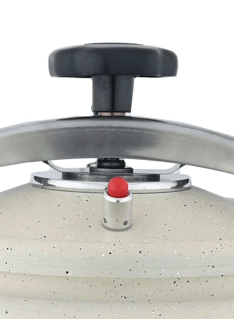 كادي ون قدر ضغط من الألومنيوم والجرانيت أبيض 11 لتر - Image 4