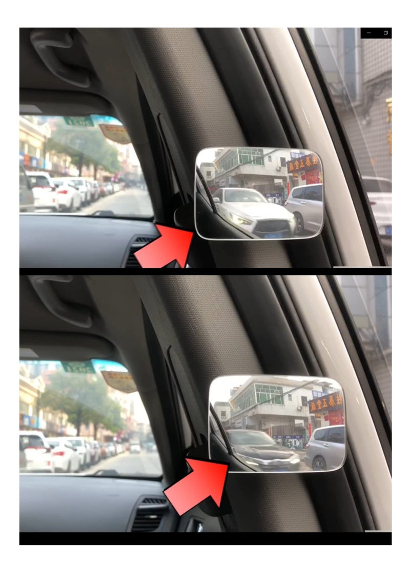 Excefore - Blind spot mirror, universal car mirror, safety mirror, driving safety mirror, gift, blind spot mirror, car exterior and female/male interior overtaking mirror - Image 1