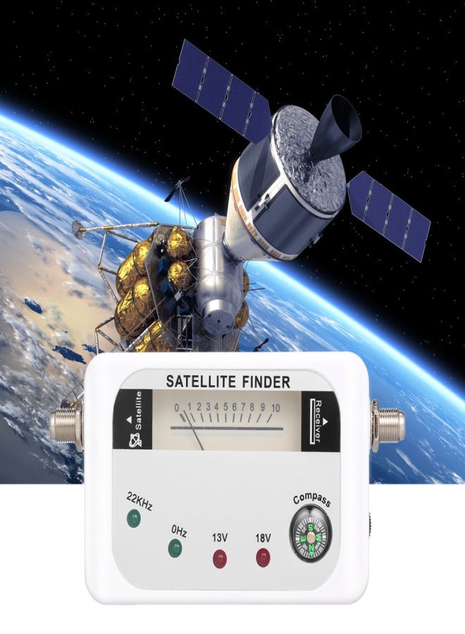 9508 Satellite Signal Finder Digital Signal Finder TV Receiver with Compass Pointer LED Indicator Lamp - Image 3