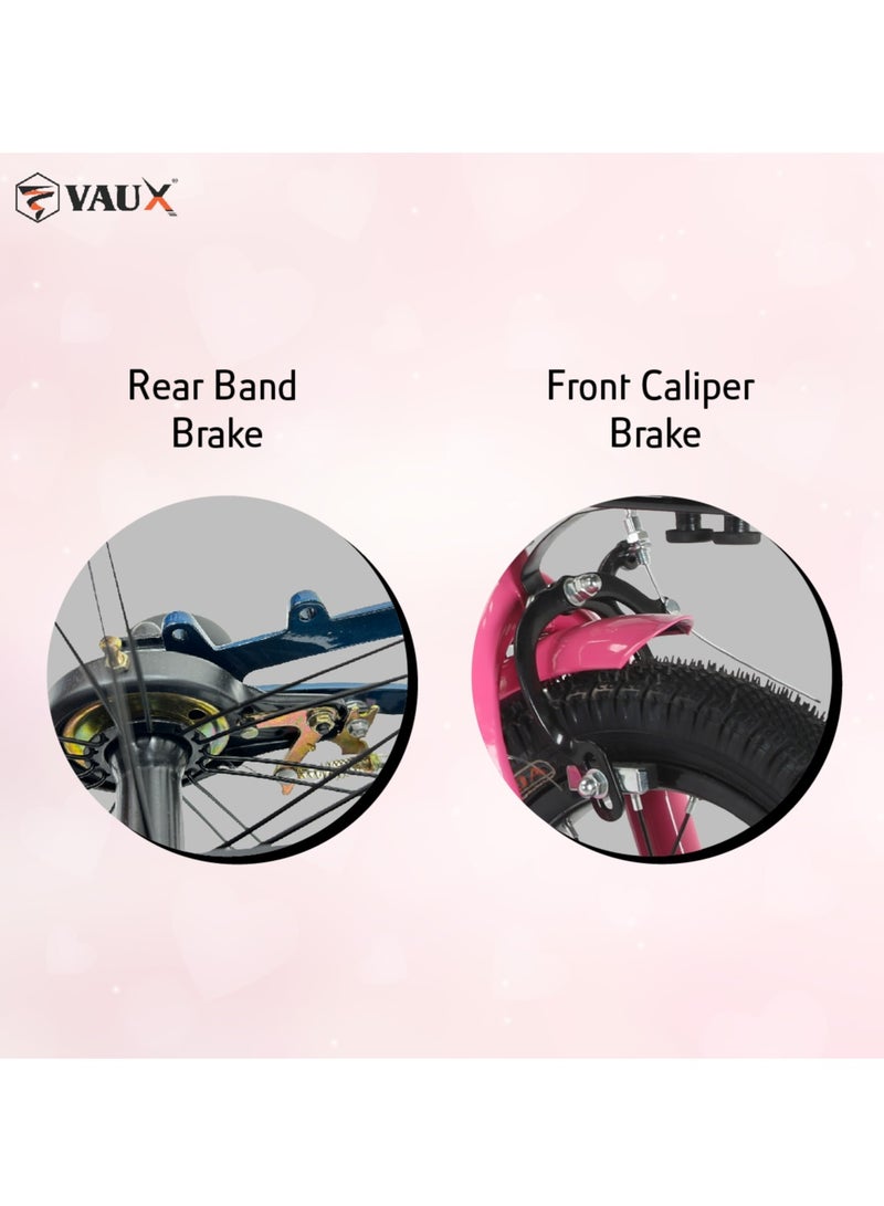 Vaux Eva Road Bike || 16 Inch Wheel Size || For Kids || Adjustable Seat || Pink - Image 4