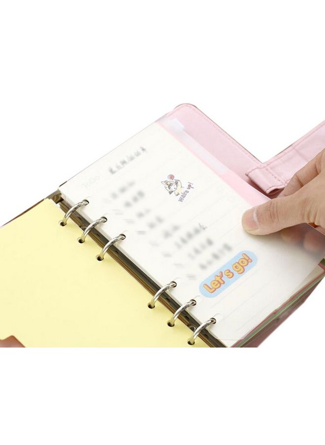 6 Holes Transparent Frosted Pvc Binder Pages Paper Sheet Dividers Insertable Cards Index Page Tab For Notebook Notepad Journal Diary Planner Memo(A510Pack) - pzsku/ZB1248545ABFE2162BF4EZ/45/_/1720701976/c1000bb8-8312-436c-ae08-3c54057315a7