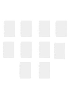 Suillty 6 Holes Transparent Frosted Pvc Binder Pages Paper Sheet Dividers Insertable Cards Index Page Tab For Notebook Notepad Journal Diary Planner Memo(A510Pack)  - Image 1