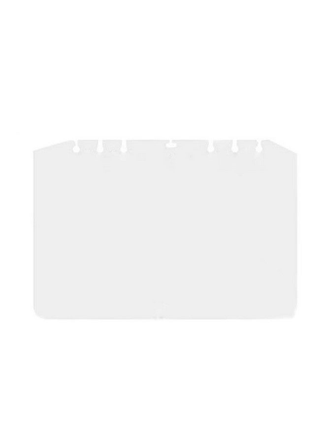 Suillty 6 Holes Transparent Frosted Pvc Binder Pages Paper Sheet Dividers Insertable Cards Index Page Tab For Notebook Notepad Journal Diary Planner Memo(A510Pack)  - Image 5