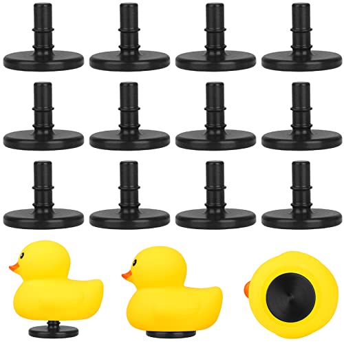 Sanchamy 12 Packs Rubber Duck Holder Compatible with Jeep Duck Mount Plastic Ducking Plug Holder for Jeep Dash for Display Ducking PresentsBlackExcluding Rubber Duck - Image 1