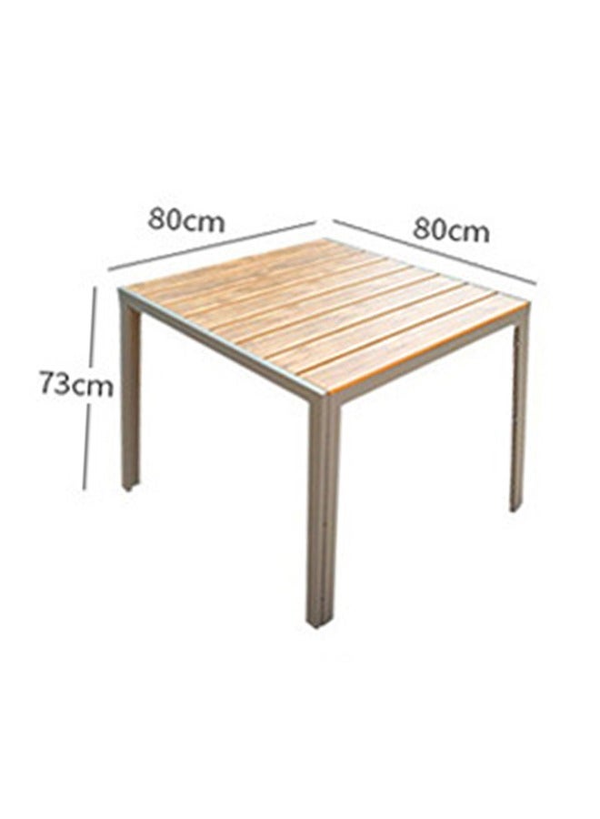 Broyhome Patio outdoor Table,Outdoor Restaurant Table,Balcony Tablefor Patio Coffee Beige color  - Image 2