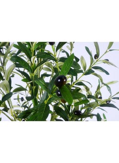 Generic YJH 6ft Artificial Olive Tree Artificial Fake Tree Green Potted with Realistic Fruit, for Modern Home Office Living Room Floor Decor and Housewarming Gift (6ft)  - Image 5