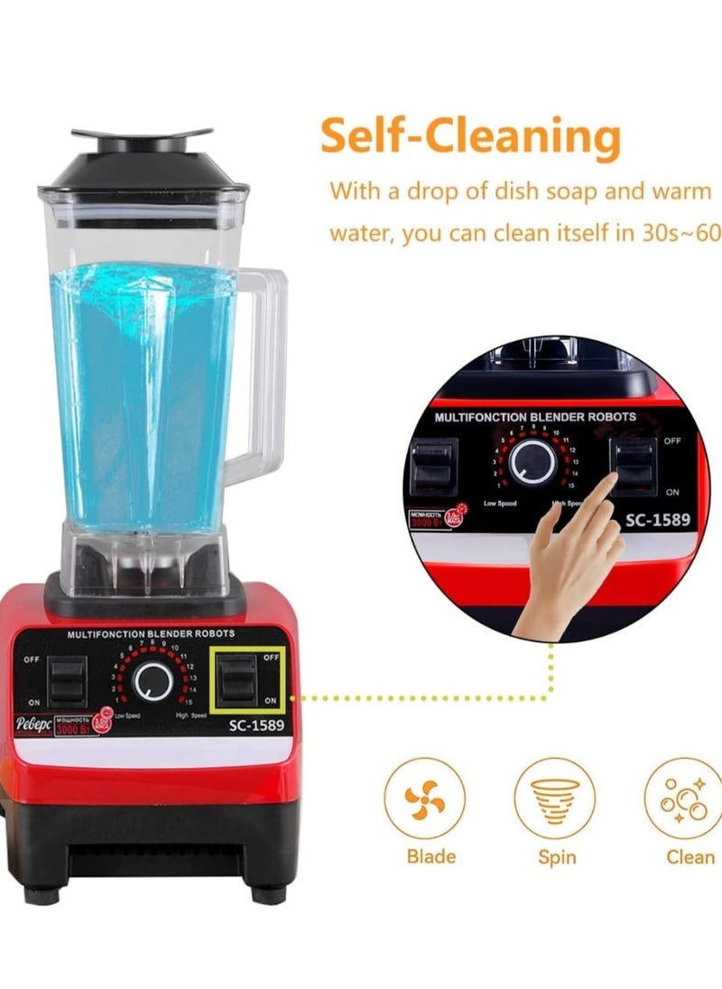Multifunctional Power Blender 2.5L  High-Speed Professional Blender for Smoothies, Ice Crushing, and Food Processing - BPA-Free, Variable Speed Control, Heavy-Duty Kitchen Blender 1600W