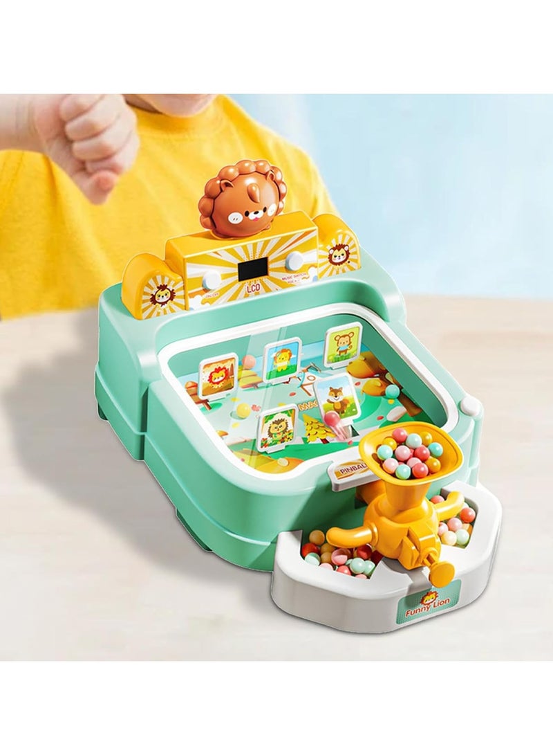 TIANER Shooting Game Toy,Pinball Machine,Arcade Machine Shooting Games Boy Toys for Kids Marbles for Kids Miniature Pinball Machine,Tabletop Game Set Desktop Toys,LED Score Record Shooting Game Machine with Music, Lights Great Birthday Gift Age 4 5 6 7 8 9 - Image 2