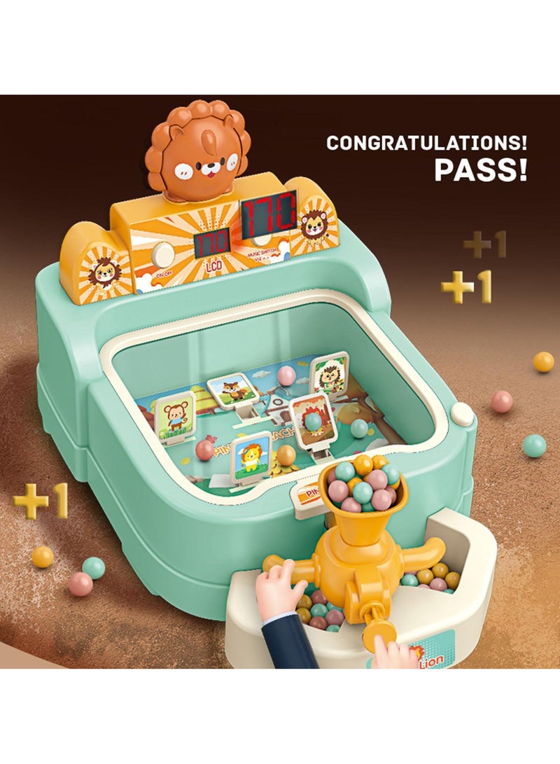 TIANER Shooting Game Toy,Pinball Machine,Arcade Machine Shooting Games Boy Toys for Kids Marbles for Kids Miniature Pinball Machine,Tabletop Game Set Desktop Toys,LED Score Record Shooting Game Machine with Music, Lights Great Birthday Gift Age 4 5 6 7 8 9 - Image 4