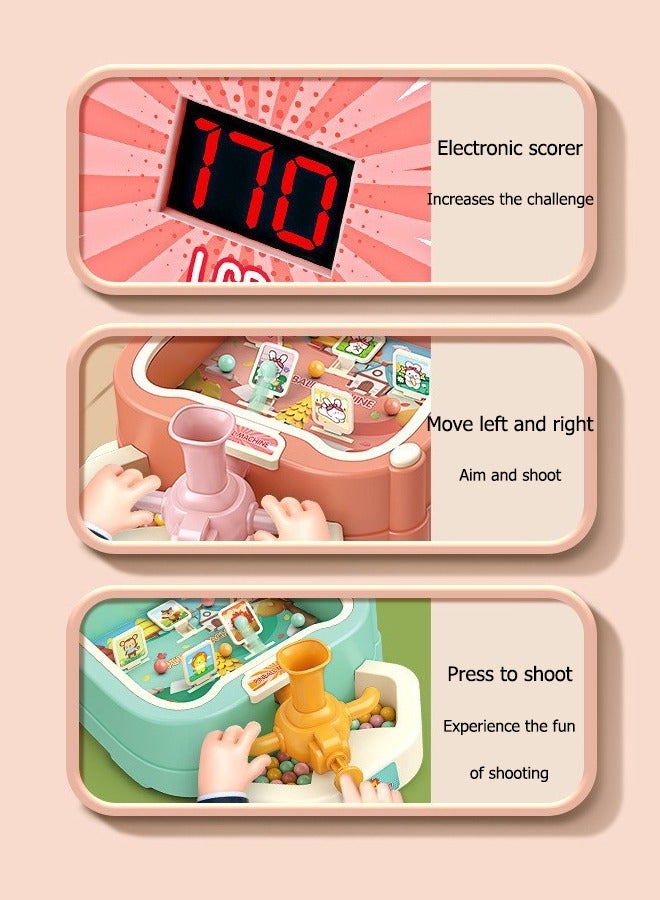 TIANER Shooting Game Toy,Pinball Machine,Arcade Machine Shooting Games Boy Toys for Kids Marbles for Kids Miniature Pinball Machine,Tabletop Game Set Desktop Toys,LED Score Record Shooting Game Machine with Music, Lights Great Birthday Gift Age 4 5 6 7 8 9 - Image 5