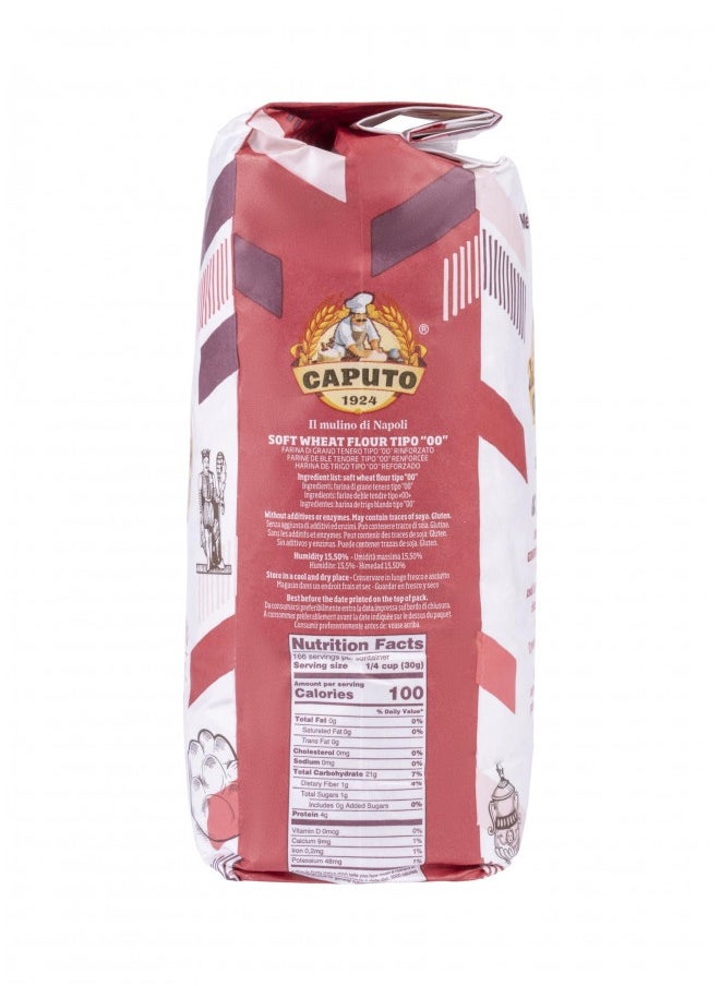 null - Antimo Caputo Chefs Flour 2.2 Pound (Pack Of 2) - Italian Double Zero 00 - Soft Wheat For Pizza Dough, Bread, And Pasta - Image 1