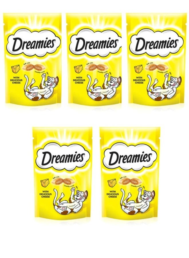 DREAMIES Cheese Cat Treats, 60g, Pack of 5 - Image 1