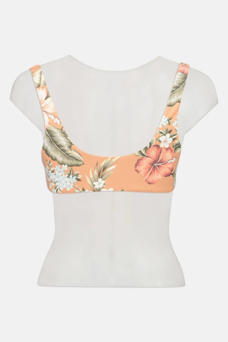 Billabong Women Floral Print Non-Padded Bikini Top, Multicolor - Image 2