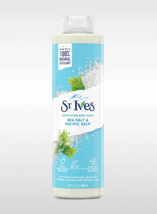 ST. Ives Sea Salt Pacific Kelp Exfoliating Body Wash 650ml - Image 2