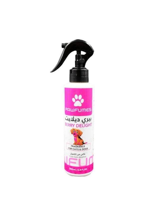 PAWFUMES - Pawfumes fragrance for dogs and cats berry delight scent 200ml - Image 1