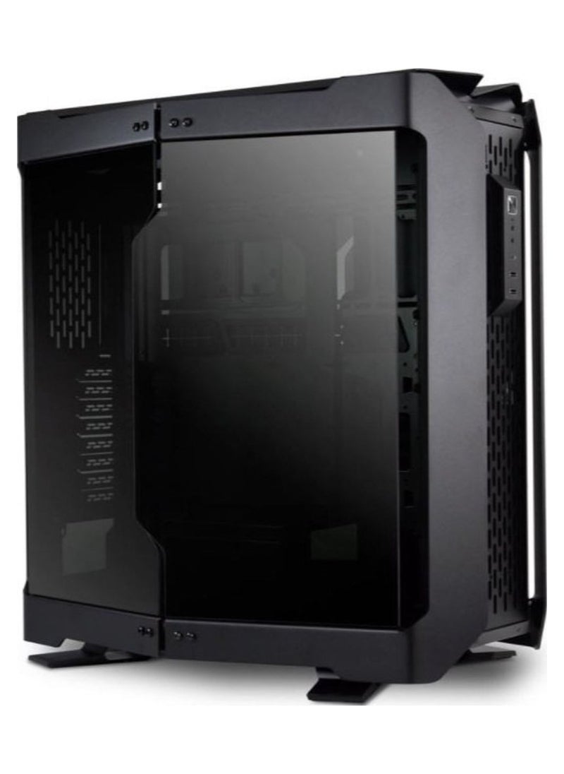 LIAN LI - Odyssey X TR-01X Full Tower PC Case – Black Aluminum, EEB/E-ATX/ATX/Micro-ATX/Mini-ITX Support, Dual-Side 4mm Tempered Glass, Modular Design, 480mm Radiator Compatibility, Up to 6x 140mm Fans, USB 3.1 Type-C, Water Cooling Ready, Max GPU Clearance 423mm, Max PSU Length 280mm, Max CPU Cooler Height 167mm | G99.TR01X.00 - Image 1