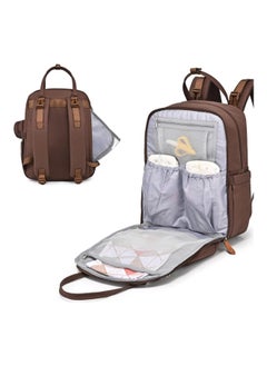 Diaper Bag Backpack, Baby Nappy Changing Bags Multifunction Waterproof Travel Back Pack With Changing Pad & Stroller Straps & Pacifier Case (Brown) - pzsku/ZB12507695D024A2F2893Z/45/_/1701347278/151e8516-e25b-45b2-82aa-d47abe51bb7b