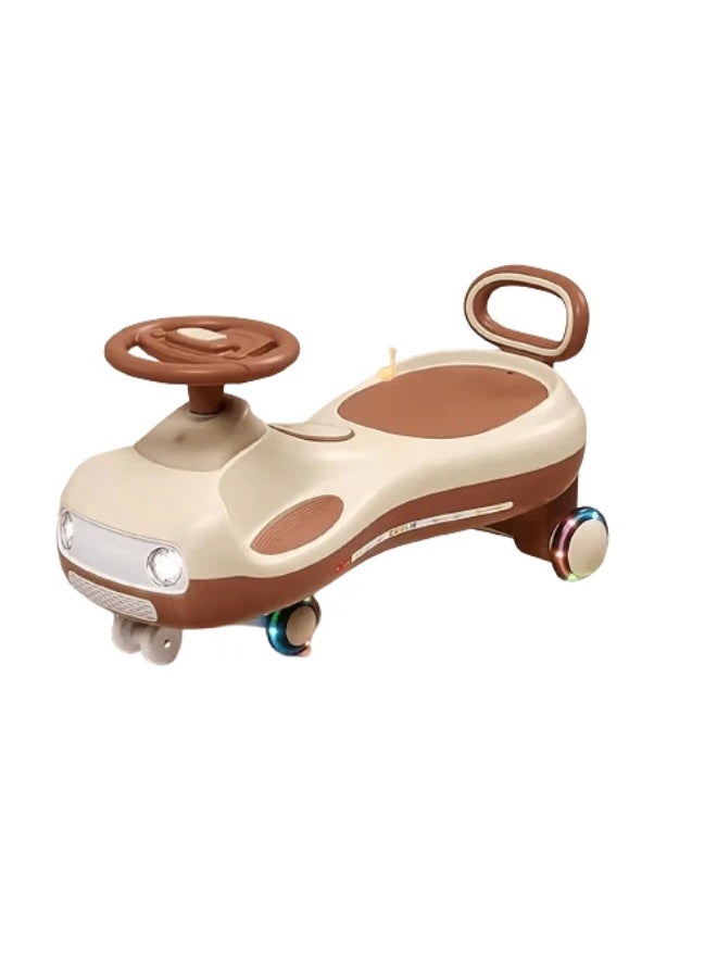 Electric and Manual Ride-On Car for Kids - Extended Swing Car, Magic Kids Car with Music and Light-Up Wheels  - Image 2