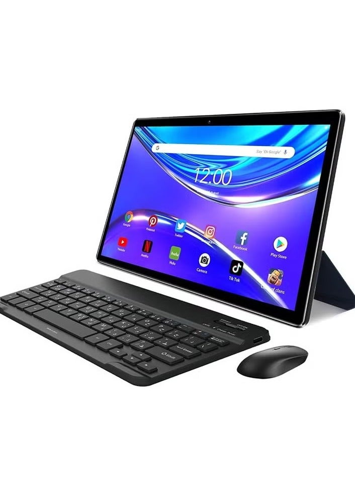 Airtab U25 Pro 10.1" FHD Smart Tablet 16GB RAM 1TB ROM - with Arabic Keyboard Black - Image 1