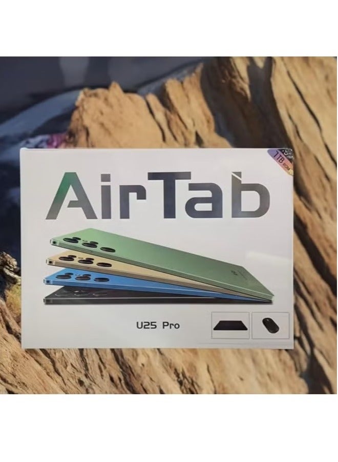 Airtab U25 Pro 10.1" FHD Smart Tablet 16GB RAM 1TB ROM - with Arabic Keyboard Black - Image 3