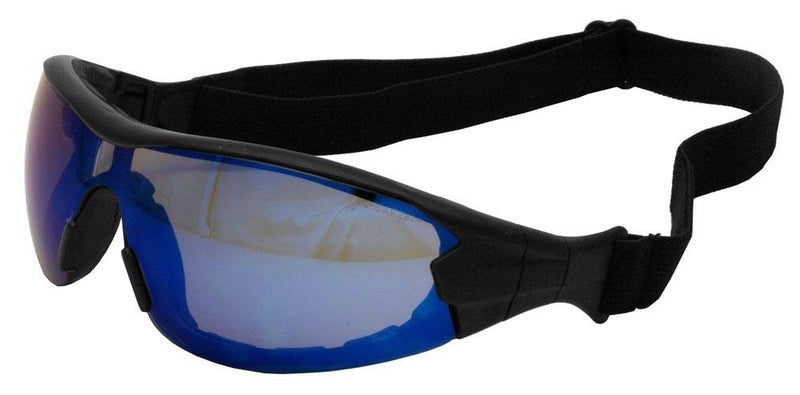 Gateway Safety 21GB9F Swap Wraparound Hybrid Eye Safety Glasses/Goggles, Blue Mirror Anti-Fog Lens, Black Frame with Foam Edge - Image 3