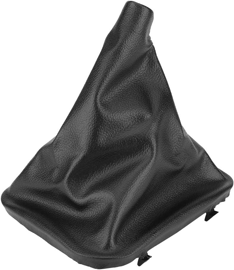 woobles Shift Knob Cover, Leather Manual Shift Knob Dust Gaiter Boot Cover for E30 E34 E36 E46 Z3 Artificial Leather black - Image 1