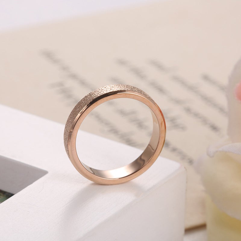 Classic Frosted Ring Exquisite Finger Ring Jewelry for Woman Man Couples Lovers (US Size 6) - Image 5
