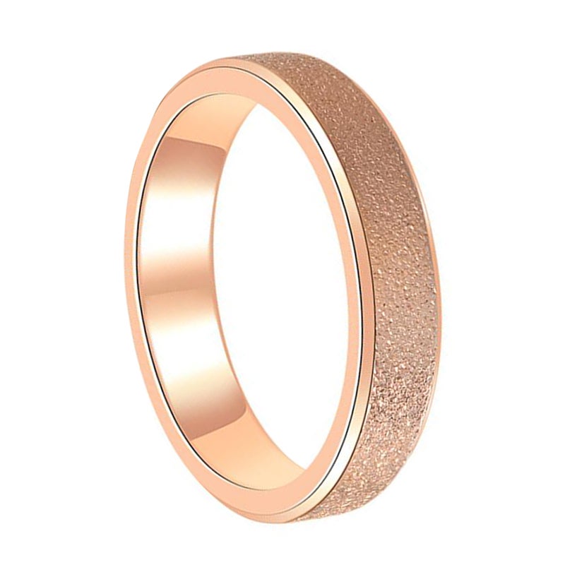 Classic Frosted Ring Exquisite Finger Ring Jewelry for Woman Man Couples Lovers (US Size 6) - Image 1