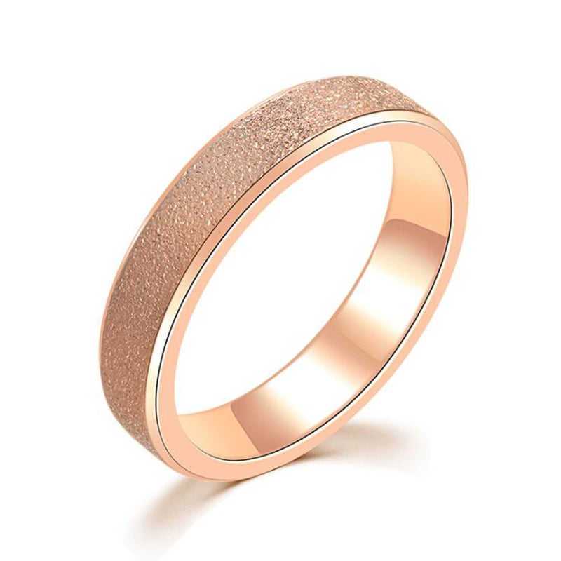 Classic Frosted Ring Exquisite Finger Ring Jewelry for Woman Man Couples Lovers (US Size 6) - Image 3