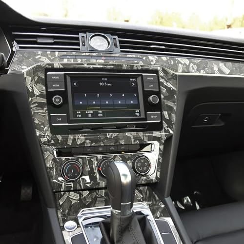 LZLRUN لفائف لاصق من ألياف الكربون المزورة LZLRUN بلمسة لامعة (1 قدم × 5 أقدام، أسود لامع) - Image 5