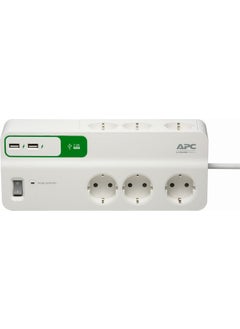 Schneider Electric APC 6-Plug Socket + 2 USB Fast Charger, PM6U-GR  - Image 3