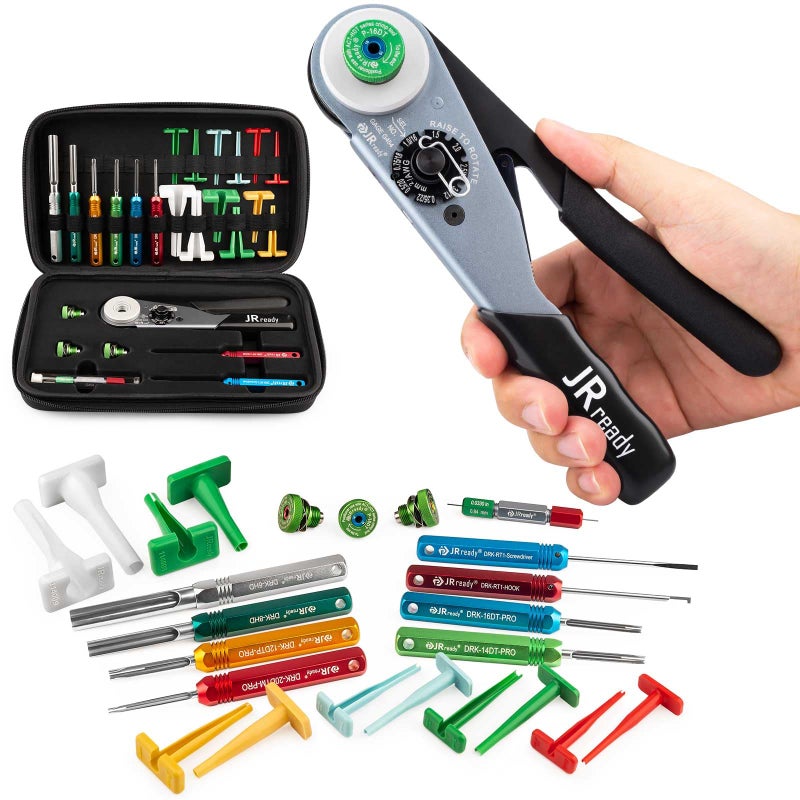 JRready 25Pcs ST2173 Deutsch Connectors Tool Kit ACTHDT Crimp Tool for Deutsch Size 121620 Solid Contact Connectors with Deutsch Pin Removal Tools Kit for 48121620 Contacts - Image 2
