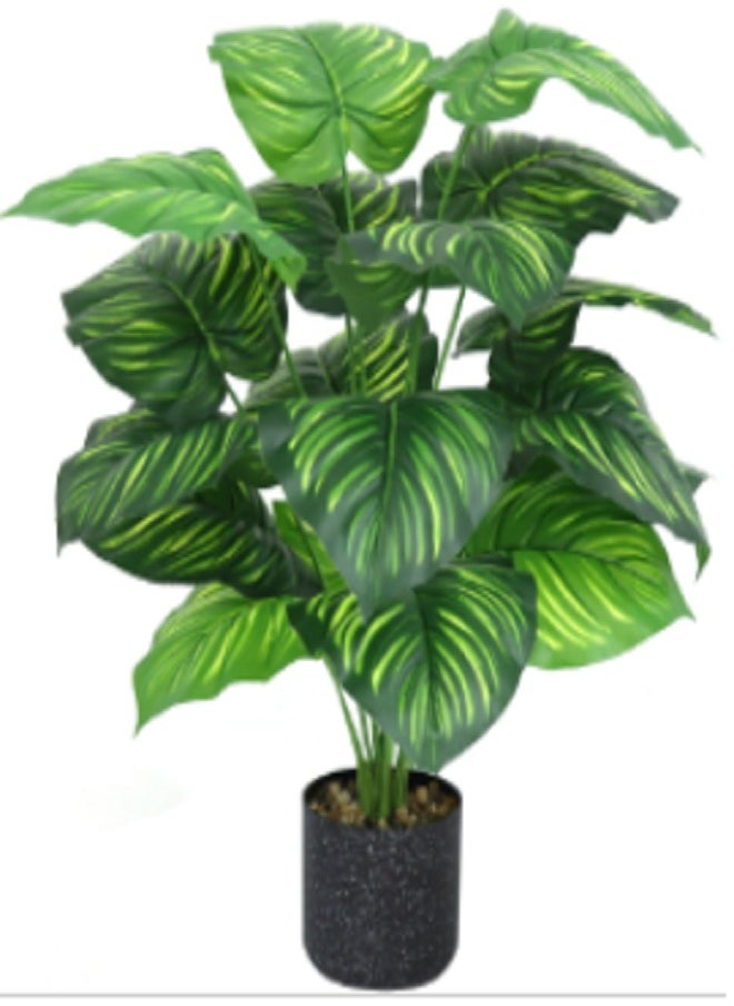 Generic 60cm Fake Plants Artificial Scindapsus Aureus in Pots Realistic Fake Greenery Potted Plants for Home Office Desk Window Sill Bathroom Bedroom Outdoor Indoor  - Image 2