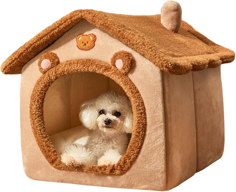 In-Kingdom stored commodity Enclosed Cat Bed | Plush Warm Bed for Sleeping - Enclosed Winter Shelter for Small Animals Dog Bunny Cat Bedroom Living Room Balcony Batch uniform stable quality Moisture proof Various fittings Global flexible sizing options All-round well-engineered practical build Gulf climate upgraded quality Elegant appearance Multi-market varied design options Rack friendly All user affordable trusted quality Flexible anti-break Anti topple design Storage burden minimized build Trendy varied sizing alternatives Diverse operating method fit Carefully selected material Wide usage compatibility Flexible sizing options Daily repeated use trusted quality Field tested quality Periodic stock arrangement Sand resistant Versatile application Mountain region eligible ship - Image 1