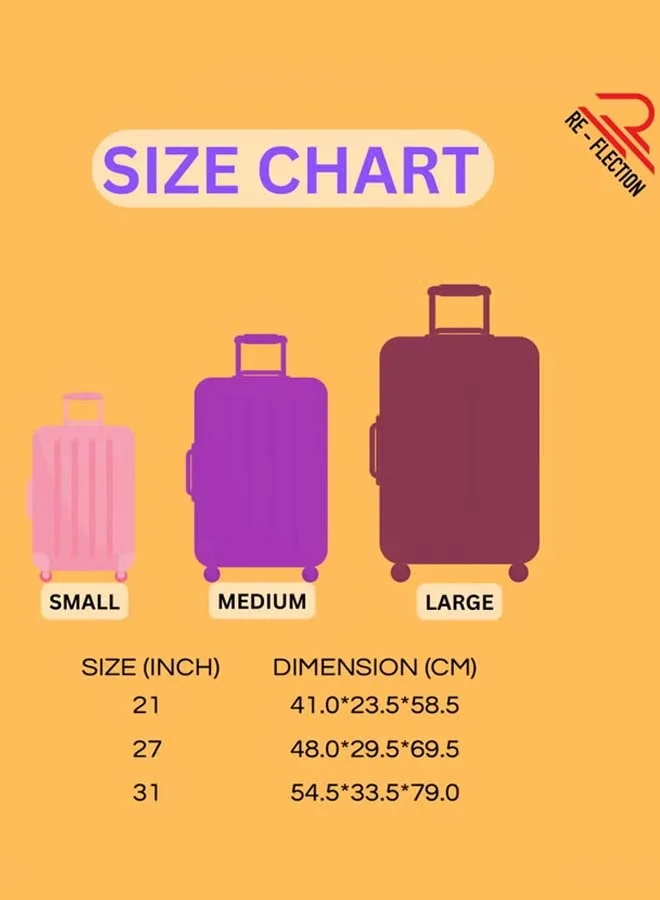 Reflection REFLECTION Hard Luggage, Trolley Bag with PP Plastic Body with Soft 3 Level Adjustable Handle, Blue, 53 cm