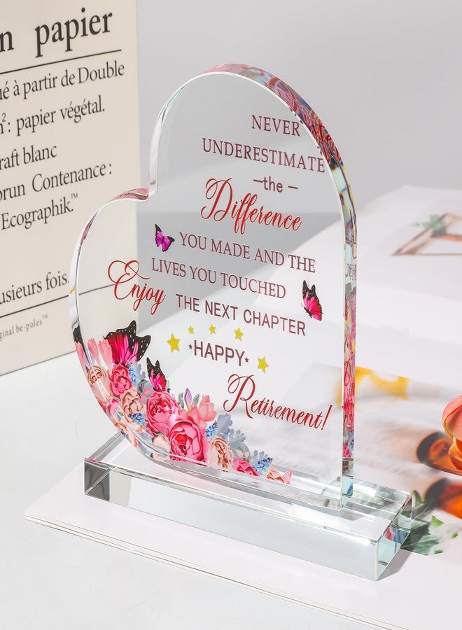 Movdyka Retirement Gifts for Women 2025 Coworker Crystal Keepsake Happy Retirement Appreciation Gifts for Teacher Colleagues Friends Retired Nurses Doctor Mom Boss Leader - Image 2