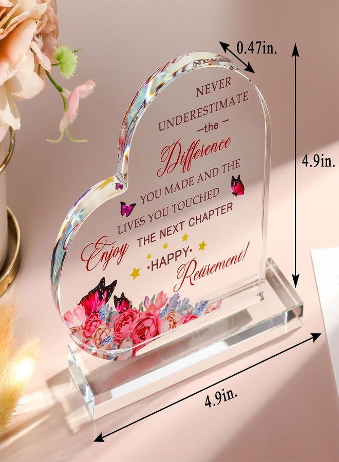 Movdyka Retirement Gifts for Women 2025 Coworker Crystal Keepsake Happy Retirement Appreciation Gifts for Teacher Colleagues Friends Retired Nurses Doctor Mom Boss Leader - Image 4